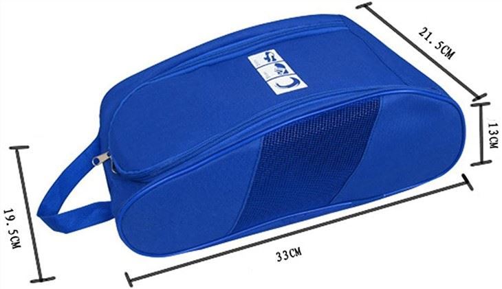 Waterproof Shoe Tote Packing Storage Organizer With Zipper Closure